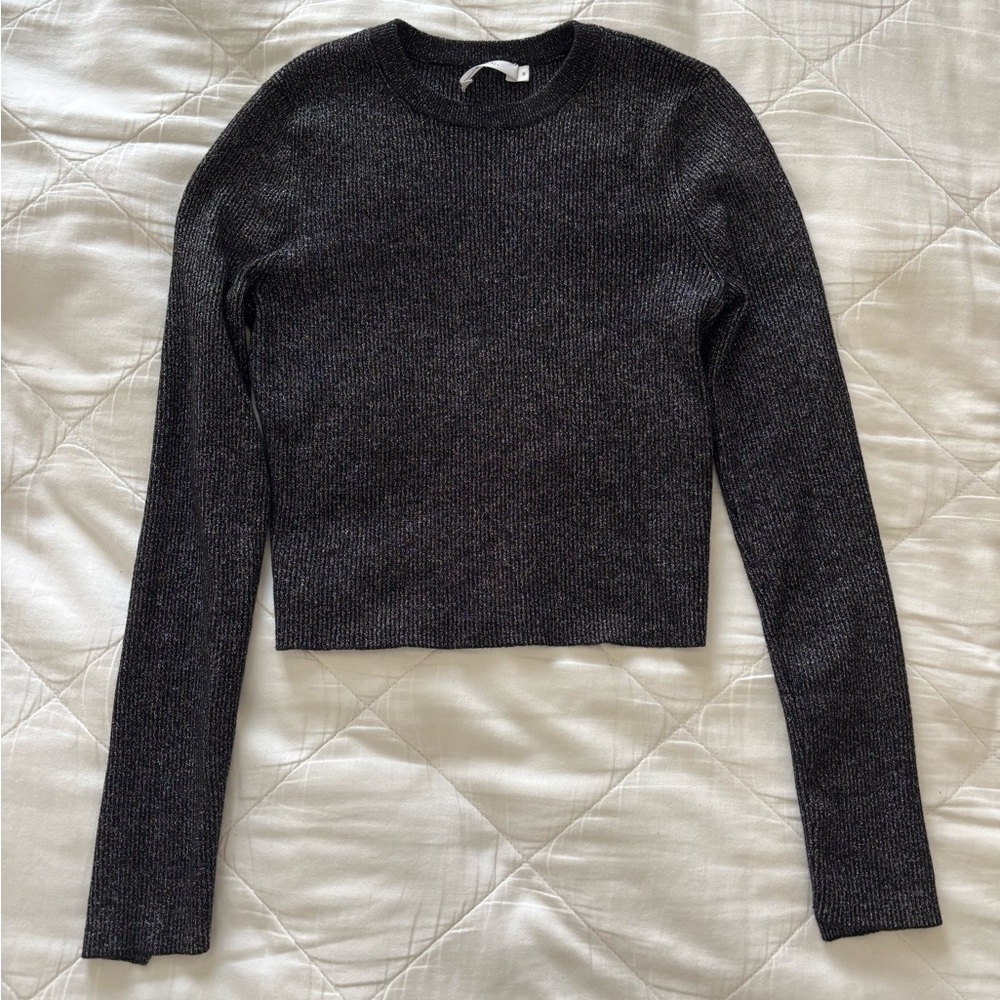 A.L.C. Black sparkly sweater